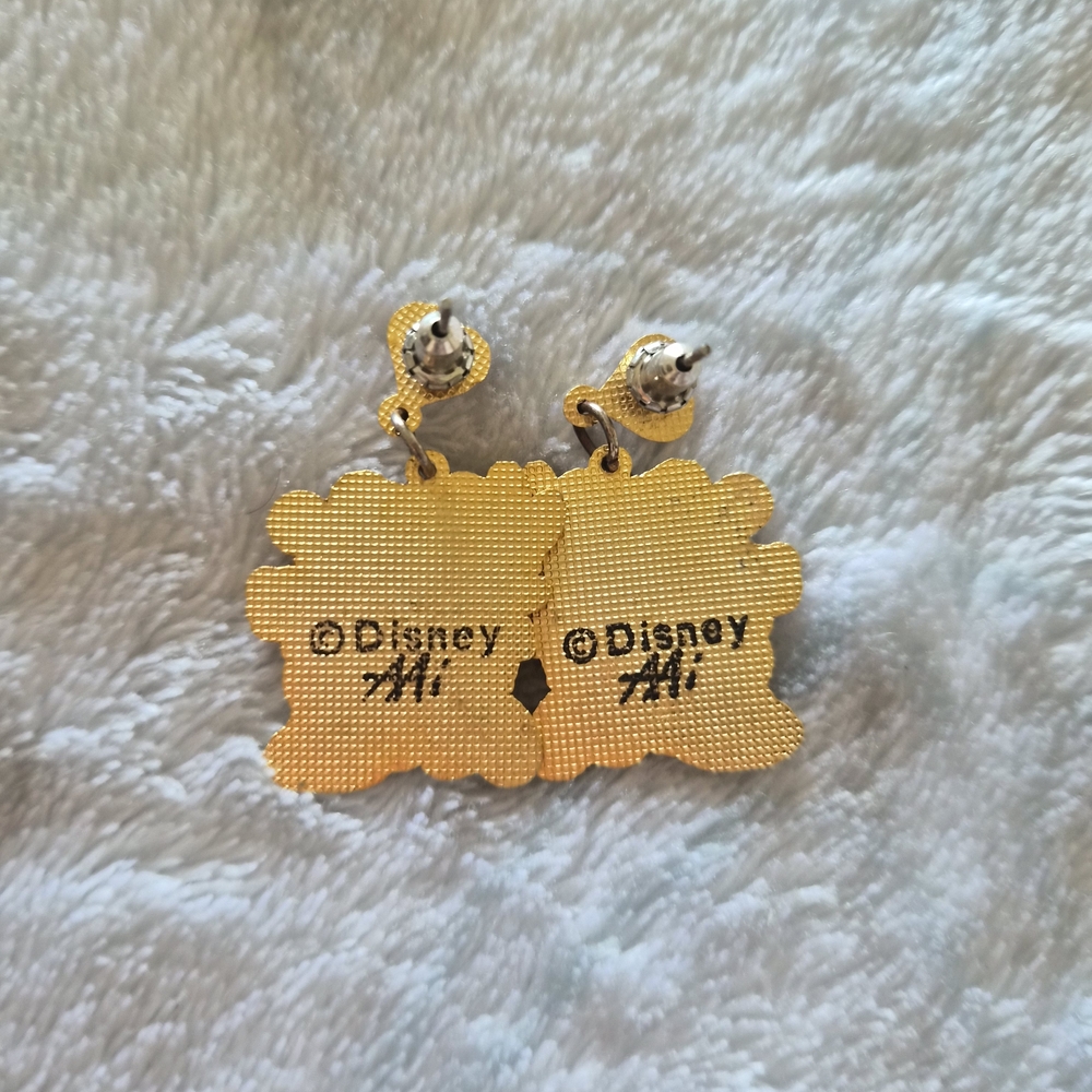 Mickey and Minnie Mouse Heart Earrings - Picture 2 of 2